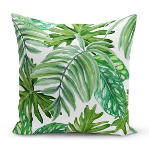 Floral Patio Pillow Covers, Patio Decor Pillow Case, Outdoor Furniture Decorative Cushion Cover, Floral Patterned Throw Pillow Cover