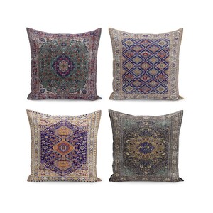 Kilim Design Pillow Covers, Rug Design Pillow Case, Living Room Decorative Cushion Cover, Sofa Throw Pillow, Vintage Style Pillow Case