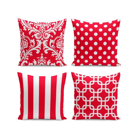 Federe Cuscini Cuscini Rossi Divano Federe Cuscini Divano Rossi