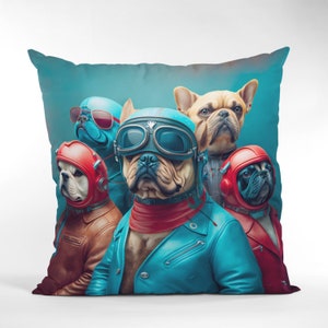 Linda funda de almohada para perros, fundas de cojines para decoración del hogar para amantes de los perros, almohada con diseño de habitación para amantes de los animales