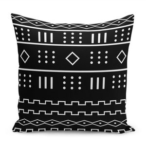 Black Pillow Covers, Black Modern Home Decoration Cushion Cover, Living Room Decorative Pillow Case, Sofa Throw Pillow Cover, Bedroom Pillow