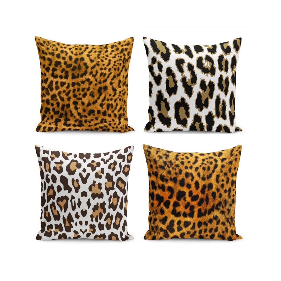 Leopard Pillow Case, Leopard Decorative Cushion Covers, Living Room