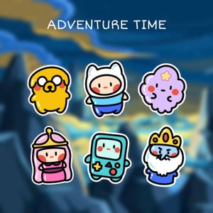 Magical Cartoon Sticker Pack | Chibi Fantashy Heroes, Royal Crew | Vinyl Decals for Laptops & Journals