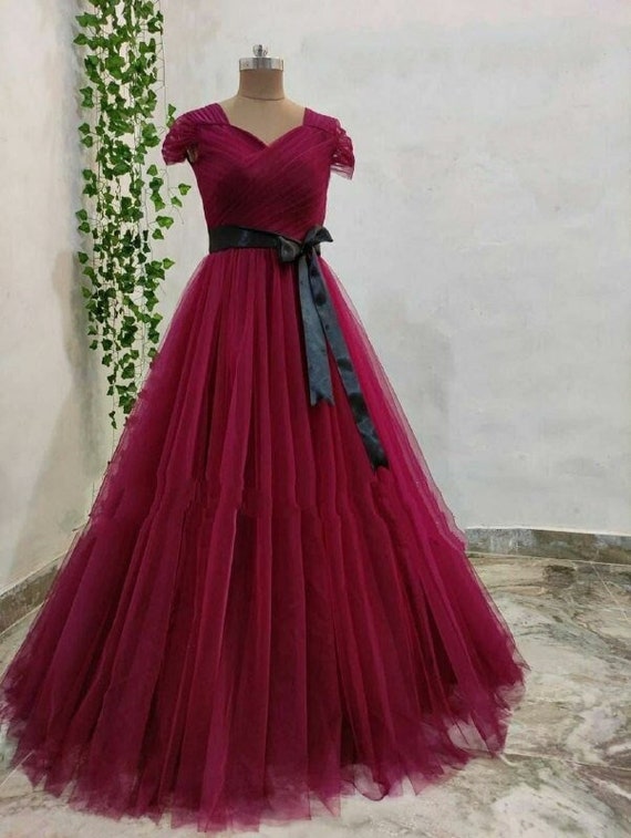 heavy frill gown
