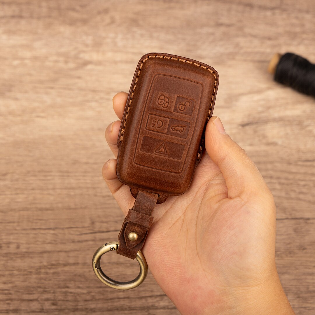 Crazy Horse Leather Key Holder for Land Rover Range Rover Jaguar