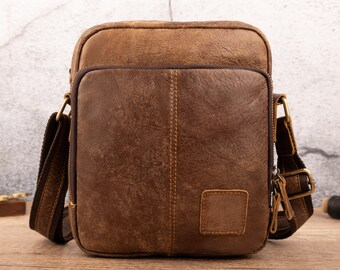 Personalized Multi Compartment Men's Casual Fashionable Shoulder Bag Simple Crossbody Bag Multi-functional iPad Bag