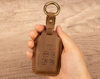 Land Rover Key Cover Luxury Key Protective Case Non-Blocking Signal Leather Car Key Fob Men Woman Key Holder