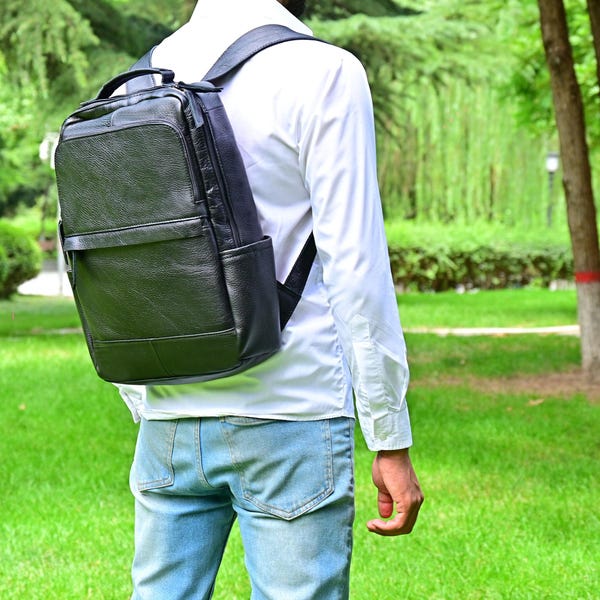 Custom Soft Leather Laptop for Men Etsy