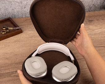 Leather Personalized AirPods Max Case Customized Airpods Max Case Personalized SONY WH-1000XM4 Cover Travel Case Cute Wirless Headset