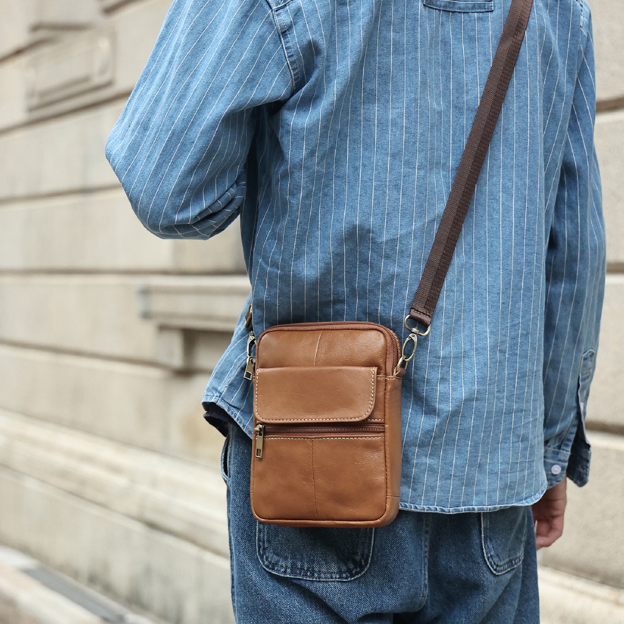 Men's Small Bags: Small Designer Shoulder & Belt Bags