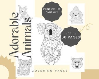 The Cutest Animals Coloring Pages