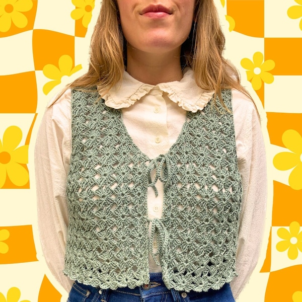 CORA VEST crochet pattern