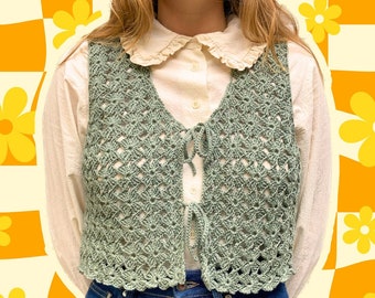 CORA VEST crochet pattern