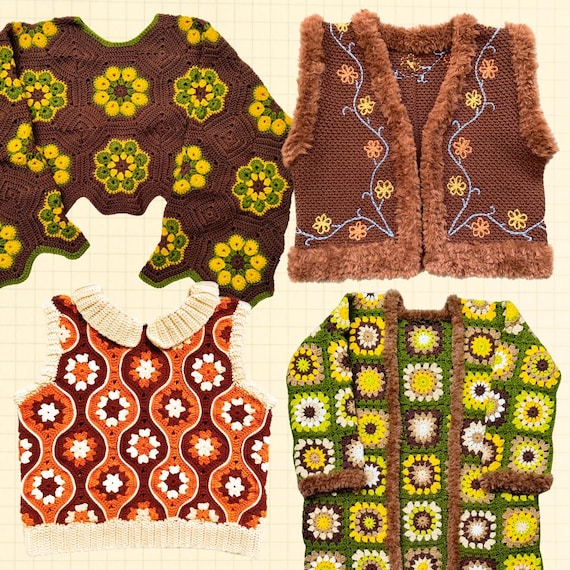 70s crochet pattern bundle (20% off)
