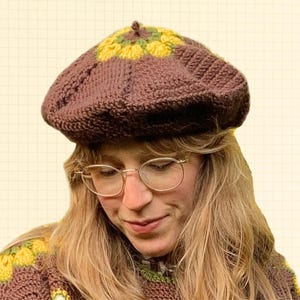 Greta beret - crochet pattern
