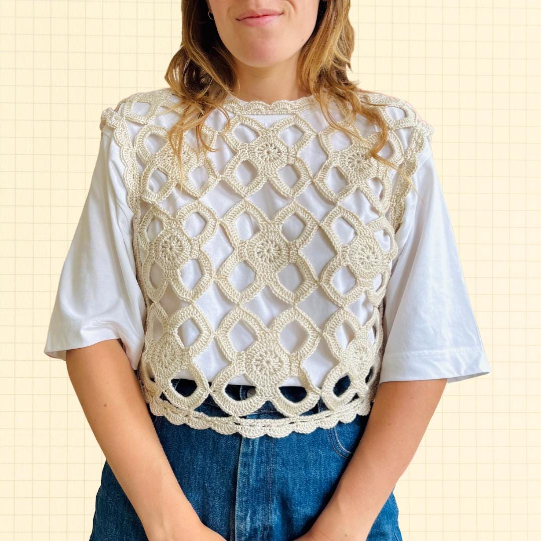 Eileen Vest - Crochet Pattern - Etsy