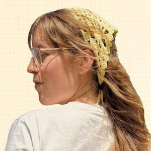 Iris bandana - crochet pattern