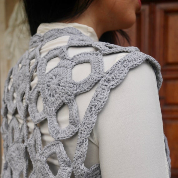 Eileen Vest - Crochet Pattern - Etsy