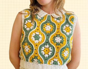 Top Ada - patrón de crochet