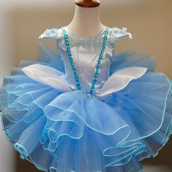 Cinderella tutu dress kids girls dress pageant dress