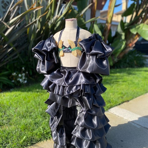 selena birthday dress Black And White Floral Print Strappy High Low Frill Hem Midi Dress – AX  Paris main image 0