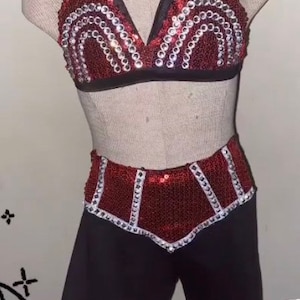 Selena red bra costume for kids