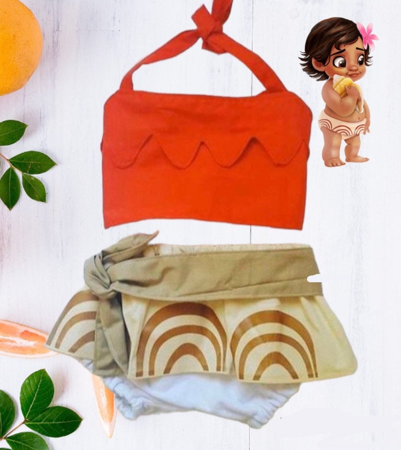 Disney Moana Girls Adventure Outfit Animação Cosplay Traje Roupas Com Colar  Carnaval - Costumeslive.com