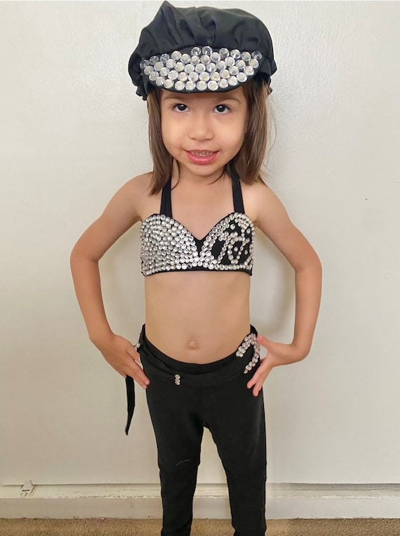 Selena Black Bra Costume Kids Costume Selena Quintanilla Kids