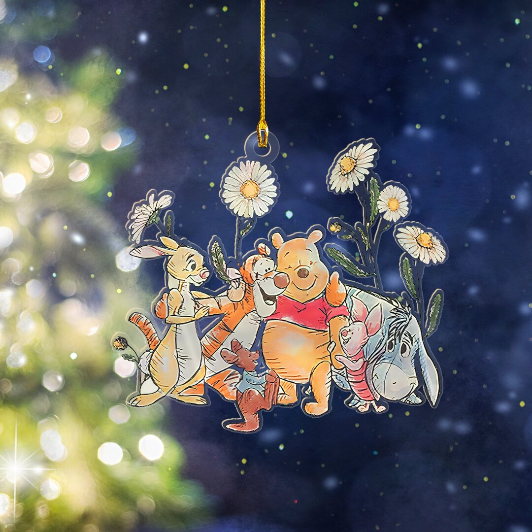 Winnie the Pooh Christmas Ornament Retro Ornament Pooh With Etsy