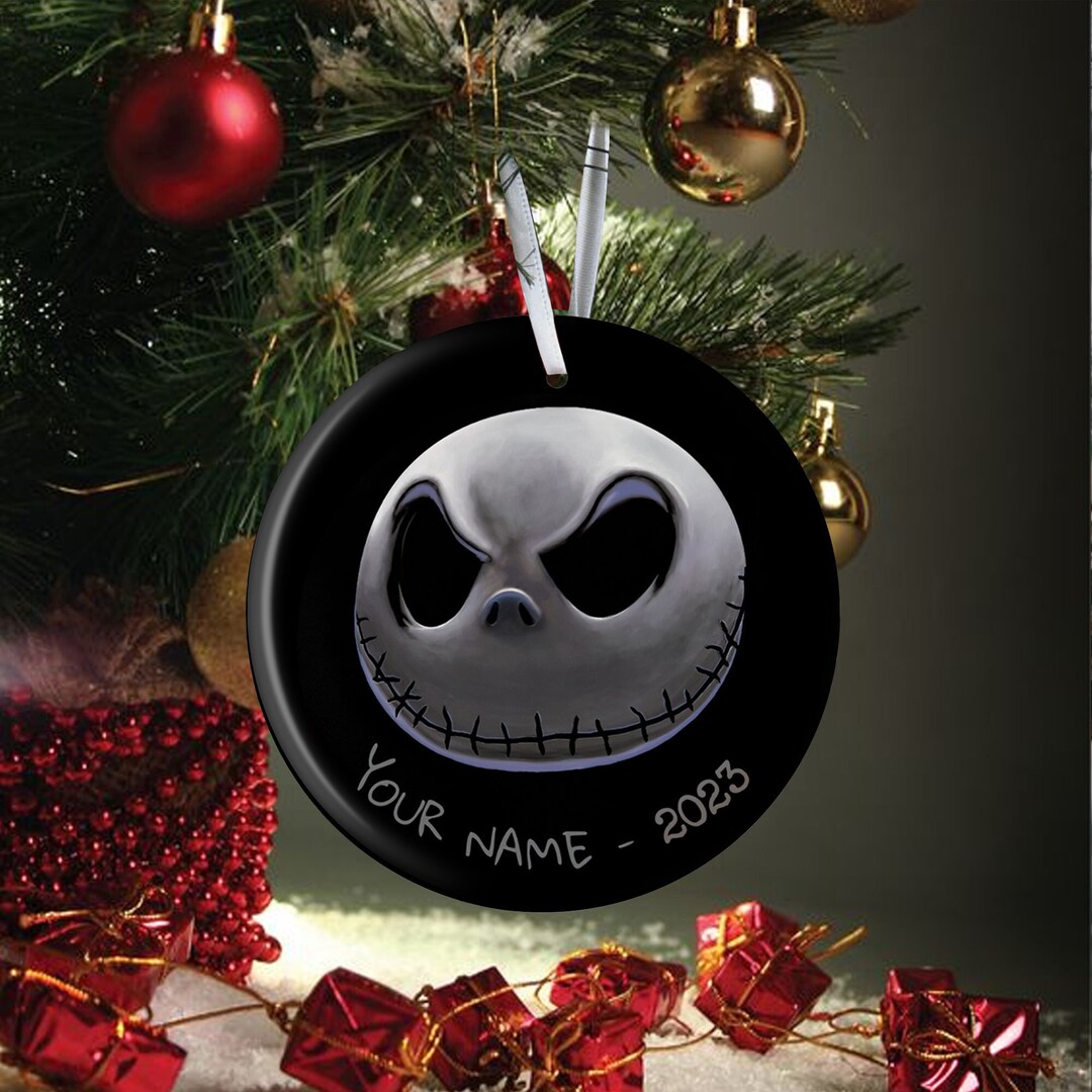 Personalized Jack Skellington Christmas Ornament the Etsy
