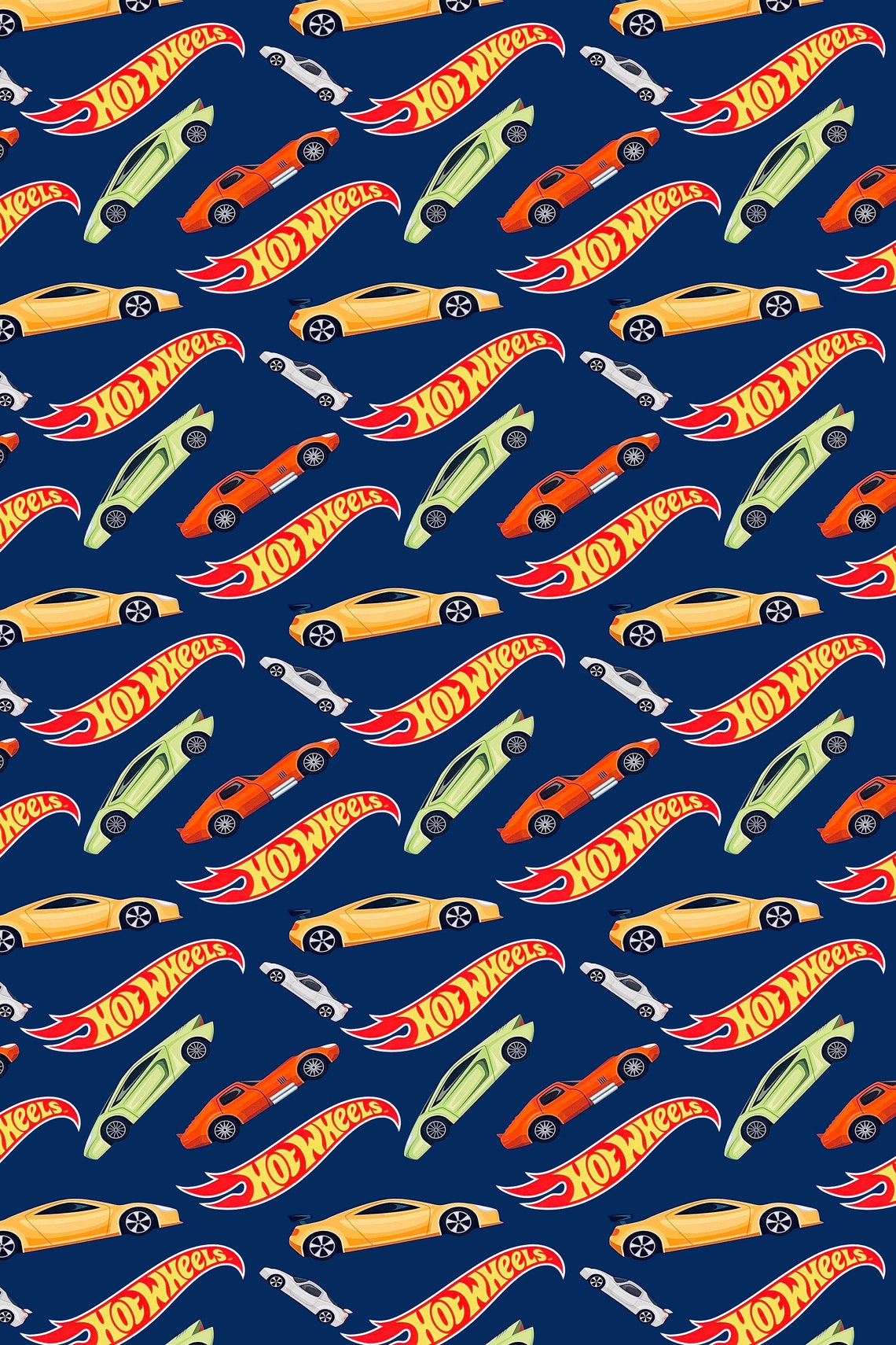 Cars Wrapping Paper Hot Wheels Wrapping Paper Hot Wheels Etsy