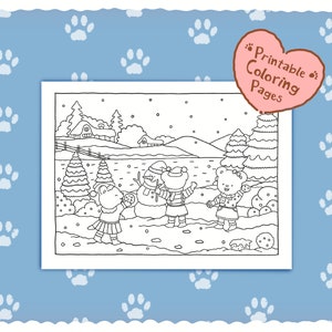 Super Cute Coloring Book Series for Adults and Teens| Toffee Friends - Happy Summer | A Cozy & Easy Printable Coloring Pages for Relaxation