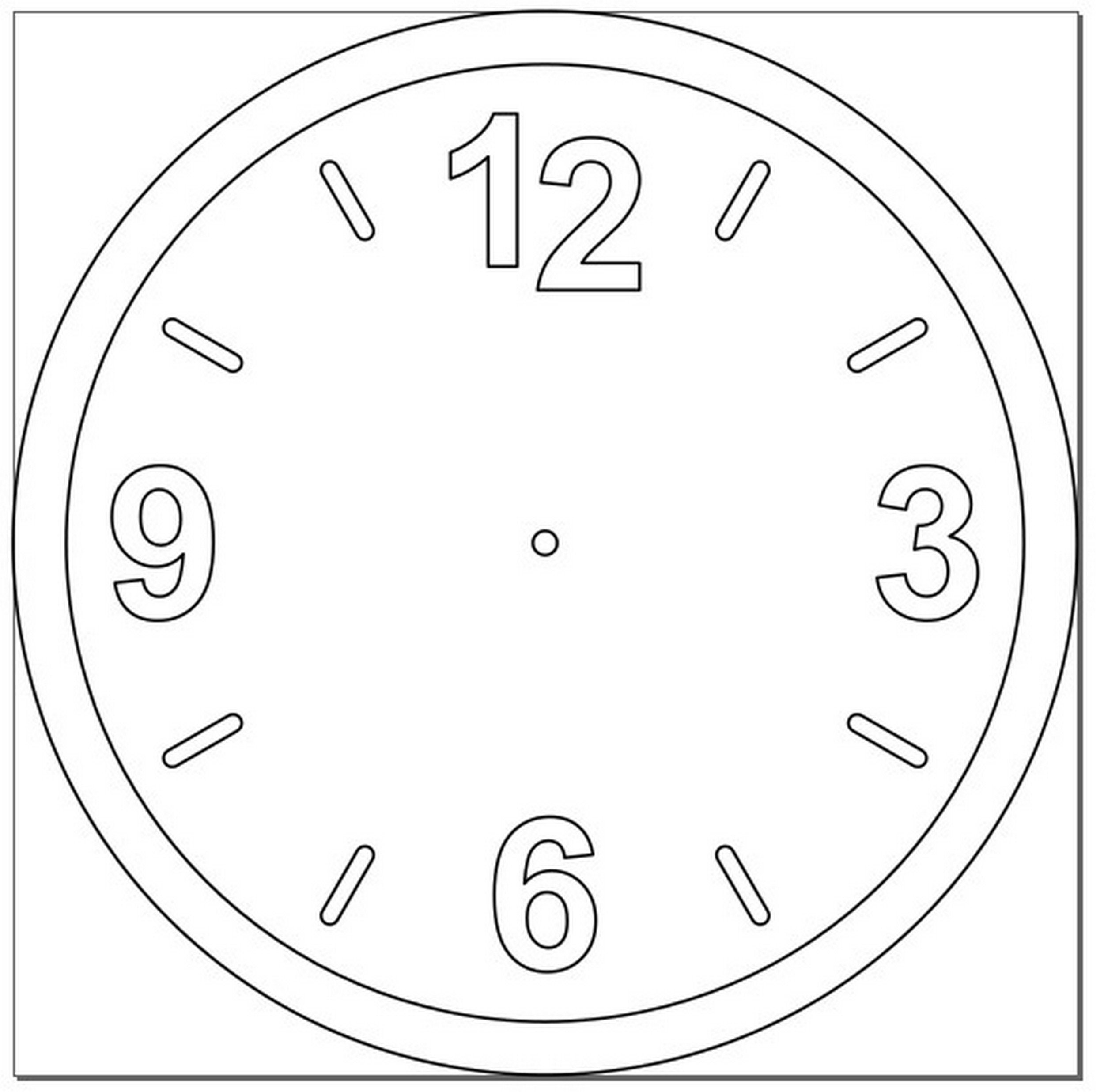Clock Face Template SVG DXF AI Etsy UK