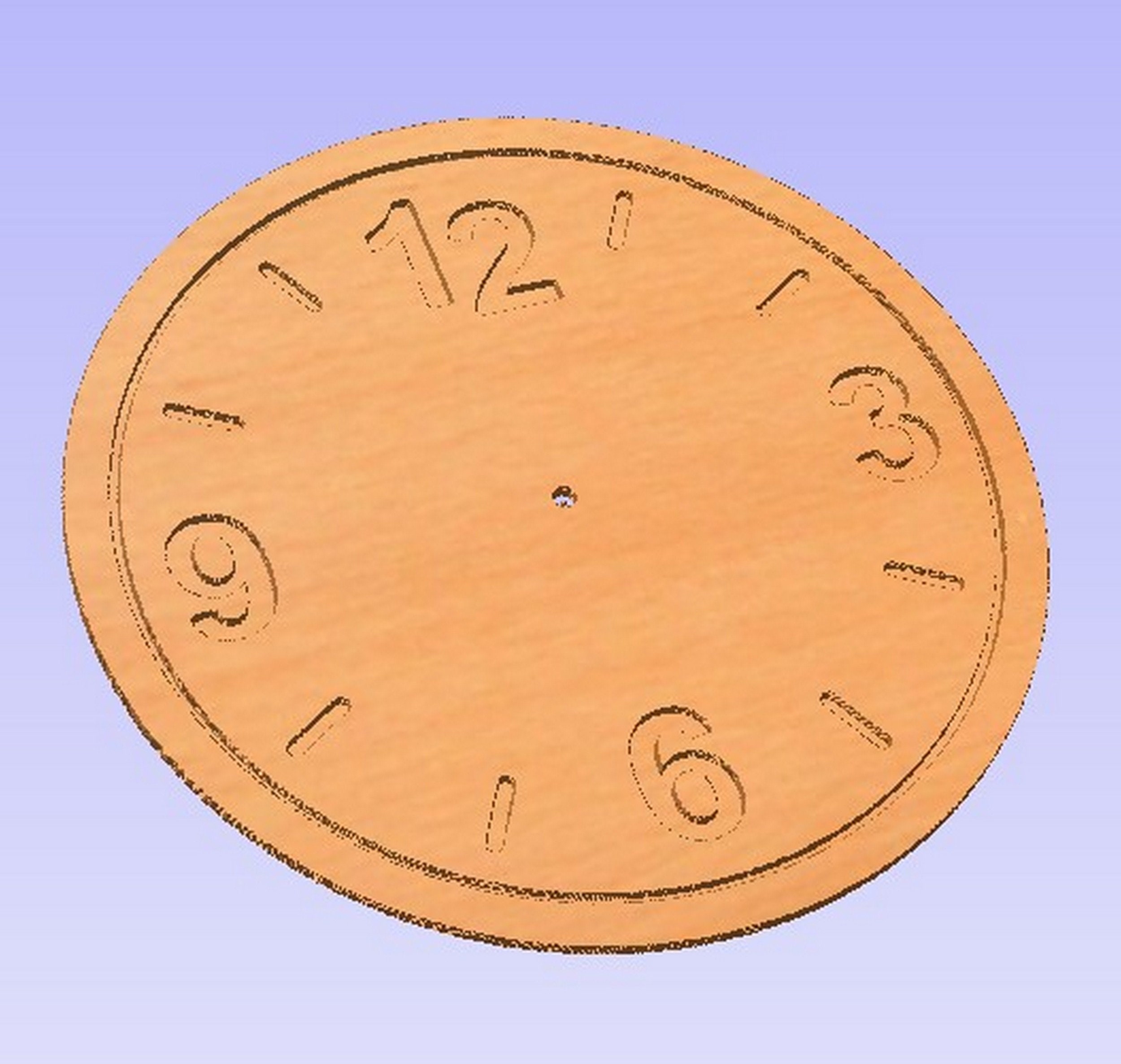 Clock Face Template SVG DXF AI Etsy UK