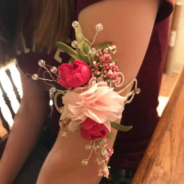 Floral Corsage arm bands,rings,hair combs for Prom homecoming weddings