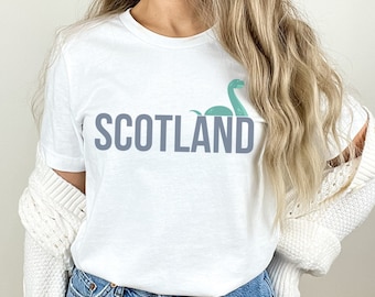 Scotland Loch Ness Monster T-Shirt Gift to Scotland Lover, Scottish Shirt, Light Weight Tee, Nessie, Gaelic Scots Highlands Folklore T shirt