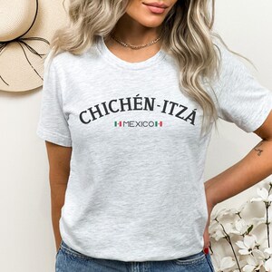 Chichén-Itzá Mexico T-Shirt Gift for Travel Lover, Light Weight Womens Vacation Tee, Stylish Ancestry Trip Apparel, Mexican Pride Clothes