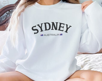 Sydney Australia Sweatshirt Gift for Travel Lover, Womens Stylish Aussie Vacation Shirt, Mens Ancestry Trip Apparel, Clothing Souvenir Top