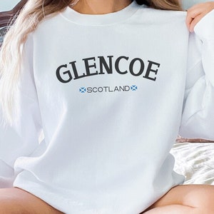 Glencoe Scotland Sweatshirt Gift For Scotland Lover, Scottish Crewneck, Scots Ancestry Shirt, Cozy Glencoe Travel Present, Scottish Trip