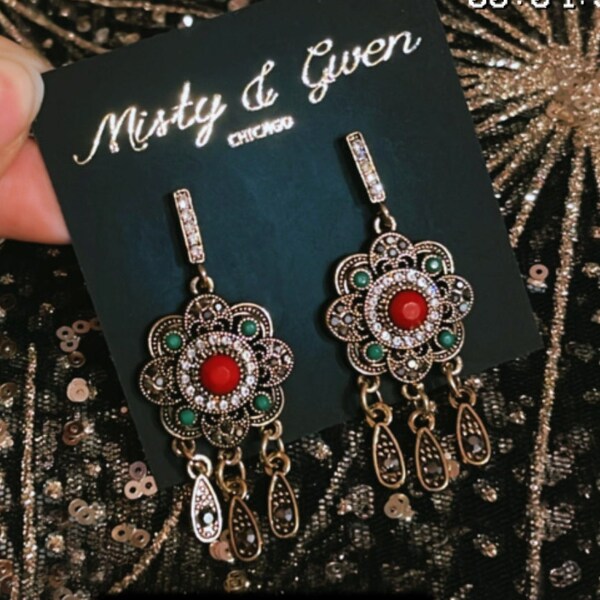 Tambourine Earrings Etsy