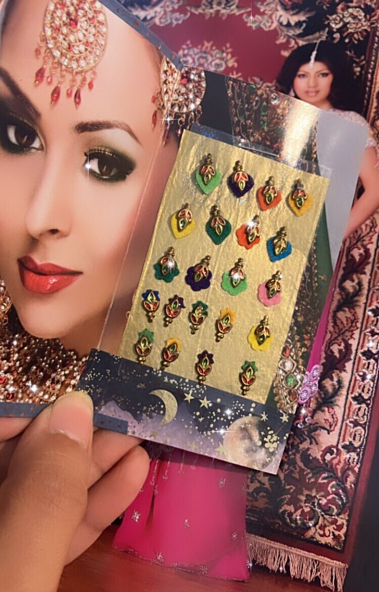 Face Jewels Tribal Face Bindi Sticker Sets 16 Different Styles Faceted –  Made4Walkin