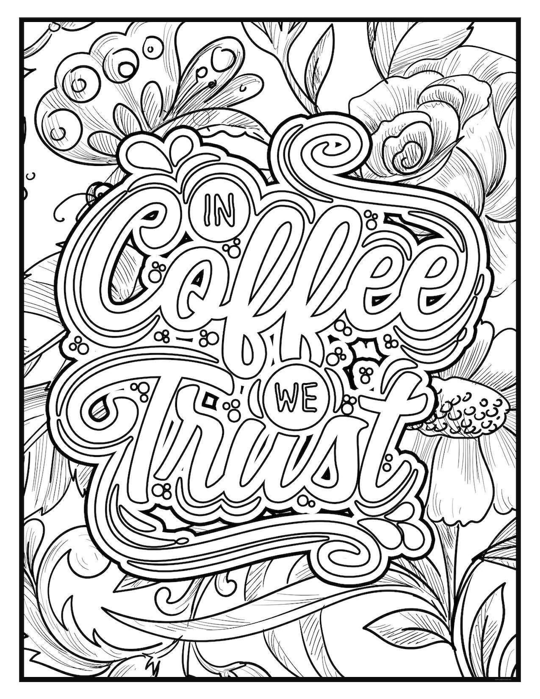 50 Inspirational Coloring Pages Sheets PRINTABLE Motivational Stress