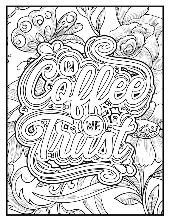 50 Inspirational Coloring Pages Sheets PRINTABLE Motivational Etsy