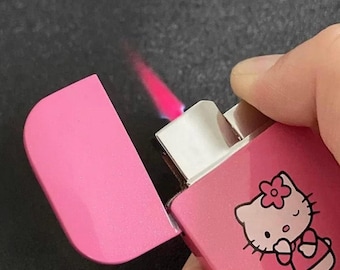 Cute Pink Hello Kitty Refillable Lighter - Sanrio - Great gift idea.