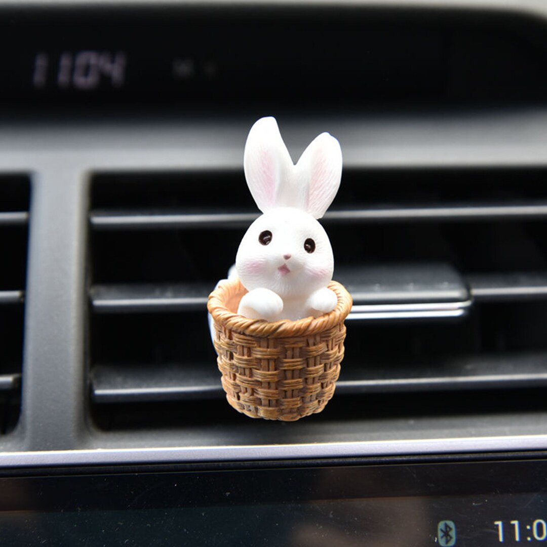 Car 3D Rabbit Animal Air Conditioning Vent Aromatherapy Bowtie Rainbow ...