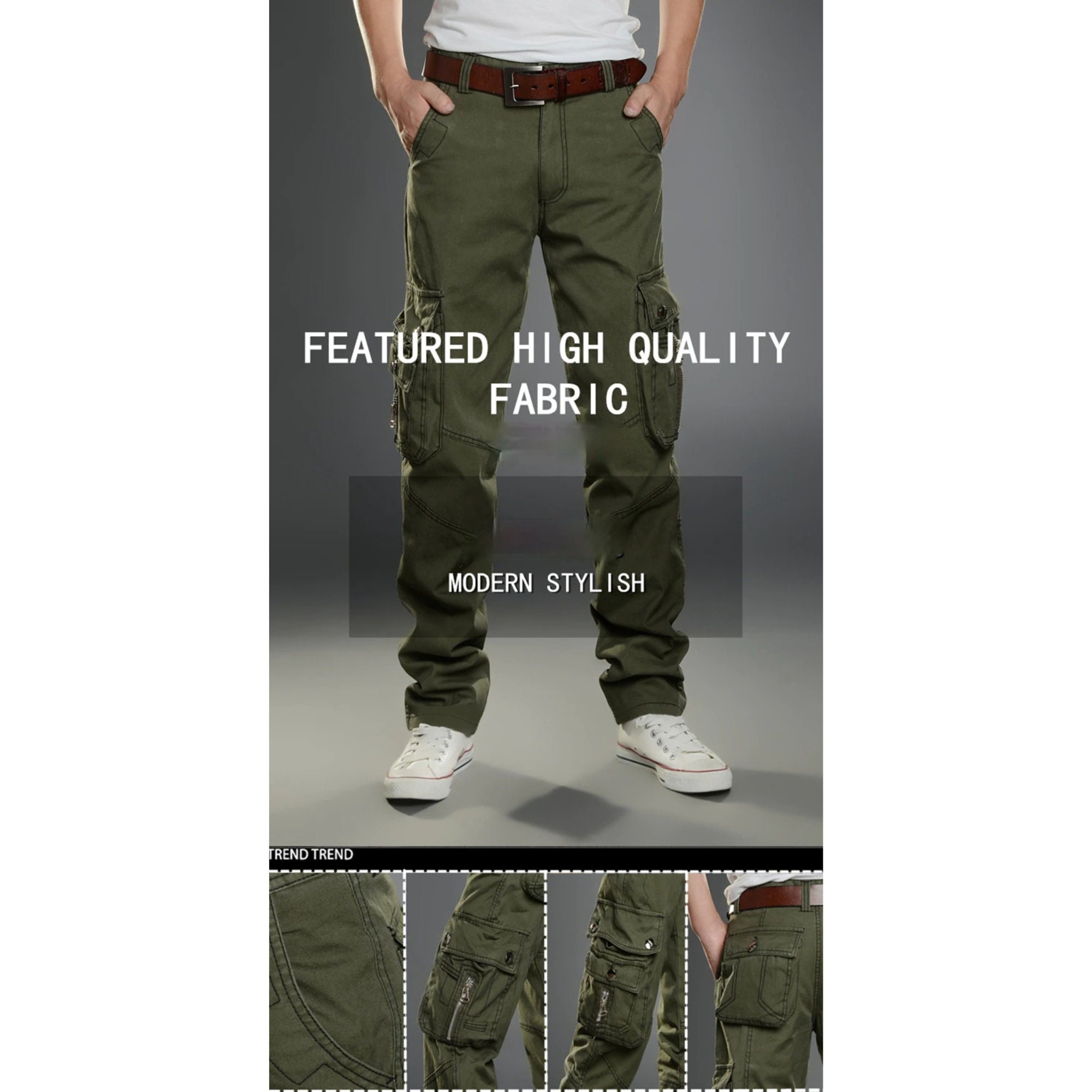 Army Green Military and Tactical Cargo Pants Men's Cargo - Etsy