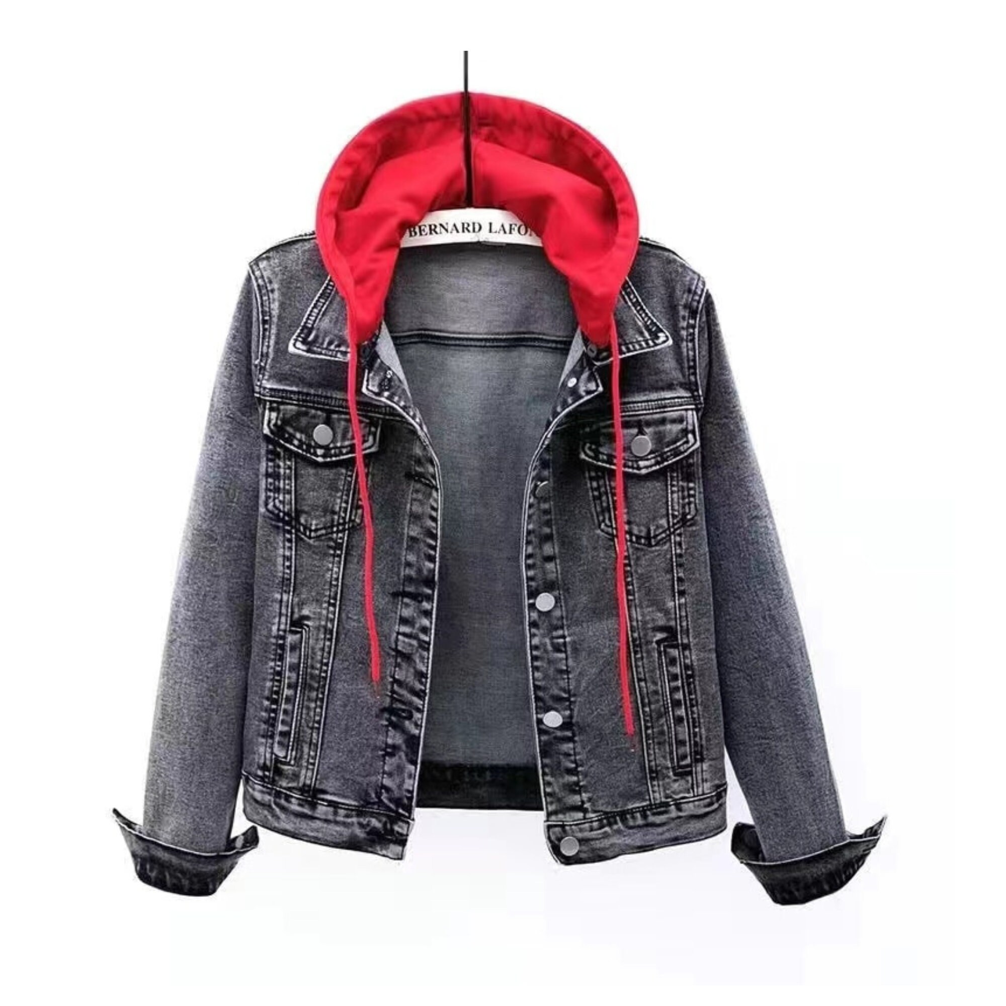 gray denim jacket