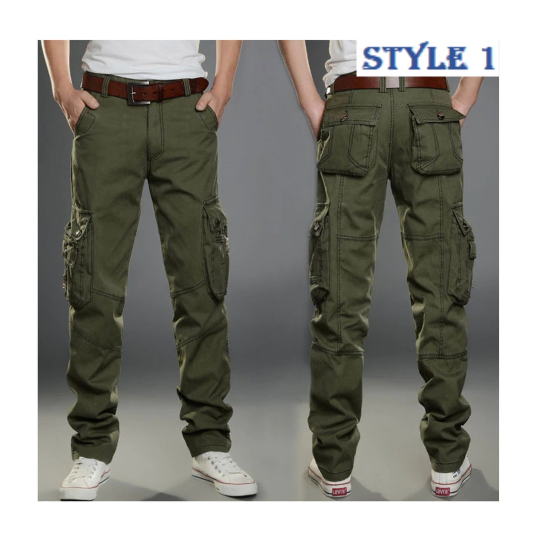 Army Green Military and Tactical Cargo Pants Men's Cargo - Etsy