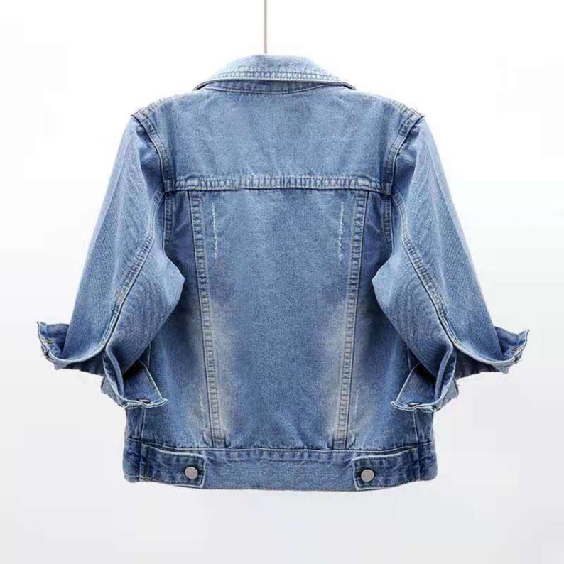 Women's Pink Denim Jacket Denim Jacket Spring Autumn Denim Etsy