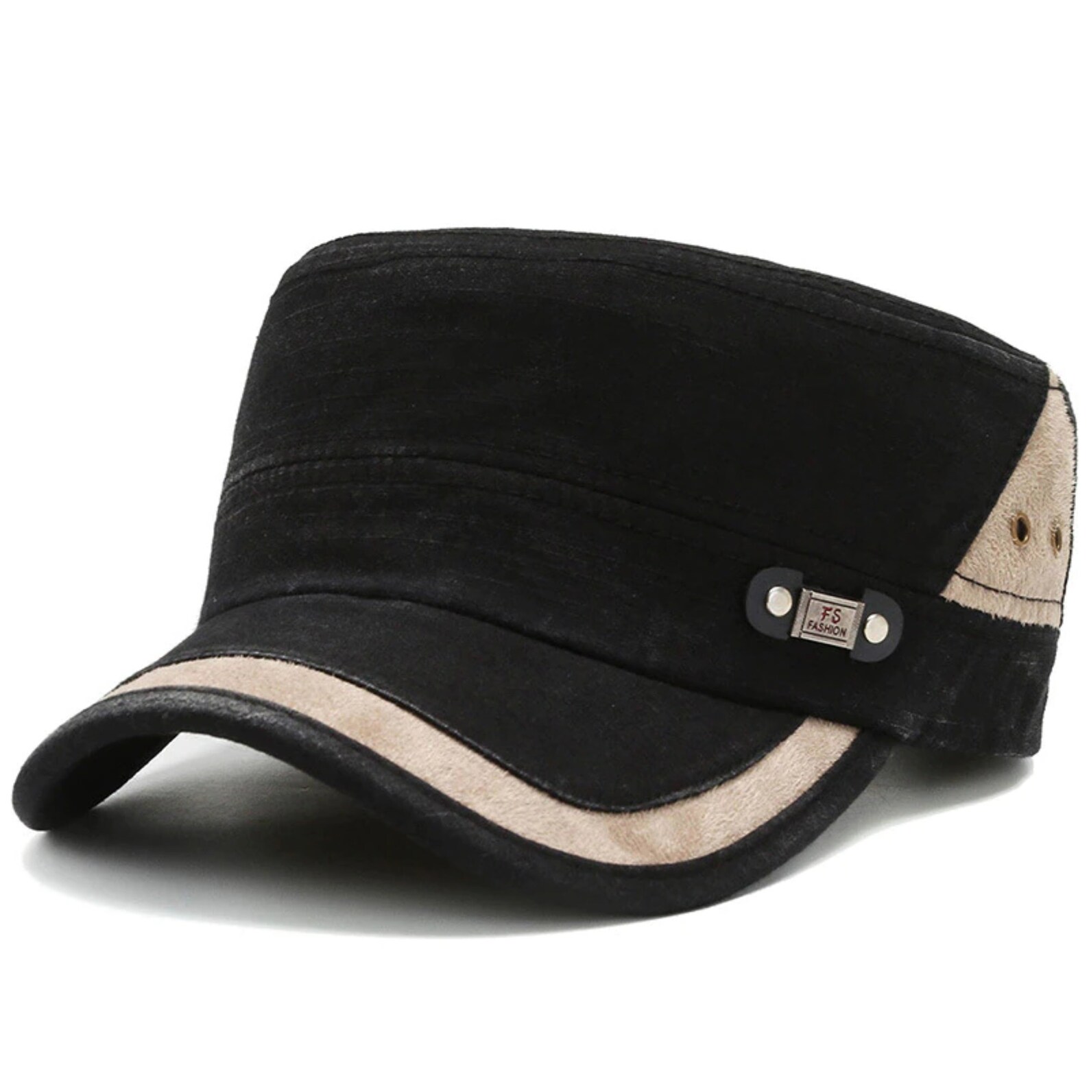 Solid Flat Top Military Hats All Cotton Army Baseball Cap for Etsy